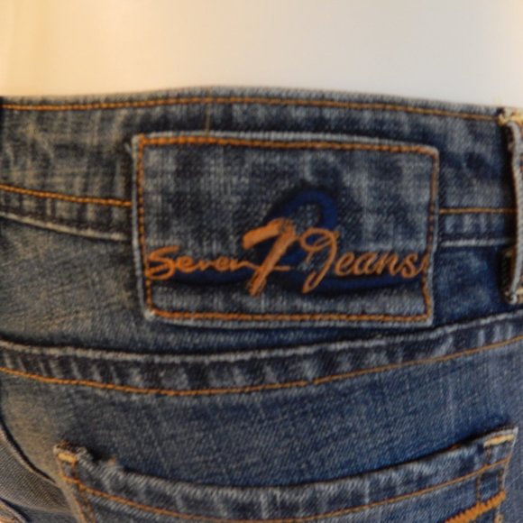 Seven 7-SIZE 26-DESIGNER SLIM BOOT CUT JEANS - Picture 12 of 14